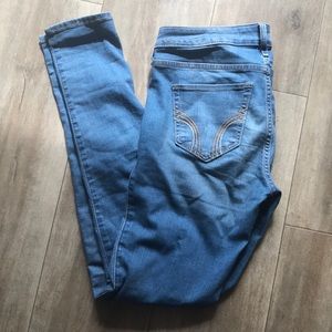 Hollister light wash ripped jeans